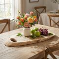 Houten dienblad van acaciahout met natuurlijke rand, L36–45cm B15–21cm | Floristik24.nl