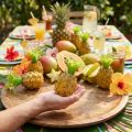 Mini ananas set Decoratief fruit Kunstmatig tropisch feest 6 stuks | Floristik24.nl