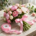 Cadeau- en decoratielint 15mm x 50m lichtroze | Floristik24.nl