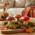 Houten Paddestoelen Decoratieve Paddestoelen Houten Vliegenzwam Rood Oranje 5cm 9 st | Floristik24.nl