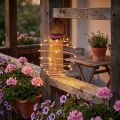 Tuinlamp op zonne-energie roze 22cm met 25 LED's warm wit | Floristik24.nl