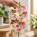 Orchidee kunsttak Phaelaenopsis Groen Roze H49cm | Floristik24.nl