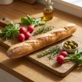 Decoratieve Baguette Replica 38cm - Kunstmatige Voedsel, Brood Imitatie voor Etalages en Keukendecoratie | Floristik24.nl