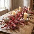 Bladslinger herfstdecoratie decoratieve hanger in roze 125cm | Floristik24.nl