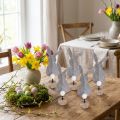 Statafeldecoratie Paashaasdecoratie vilt grijs 19cm 12 st | Floristik24.nl