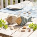 Houten vistafeldecoratie visstandaard hout 15×8cm 2 st | Floristik24.nl
