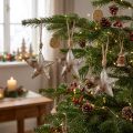 Hangdecoratie decoratie ster Kerst metaal zilver 11cm 3 st | Floristik24.nl
