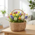 Mand met handvat plantenmand cadeaumand kunstmatig 31×23×36cm | Floristik24.nl