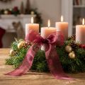 Organza lint stoffen lint Organza Bordeaux 25mm 50m | Floristik24.nl