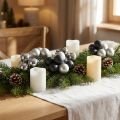 Mini kerstballen zilver, antraciet glas Ø40mm mix 32 st | Floristik24.nl