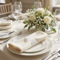 Decoratief lint met kant, bloemen geschenklint, huwelijksdecoratie lichtgeel B20mm L20m | Floristik24.nl