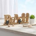 Stand belettering “Beach” maritieme decoratie hout 35×12cm | Floristik24.nl