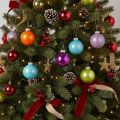 Kerstballenset, kleurrijke glanzende kerstballen, 60 mm, 24 stuks | Floristik24.nl