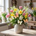Decoratieve vlinders op draad gekleurd 8,5cm 12 st | Floristik24.nl