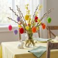 Decoratieve eieren gevlokt kleurrijk 4cm 18 st | Floristik24.nl