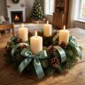 Decoratief lint glinsterend groen glamour 25mm 20m | Floristik24.nl
