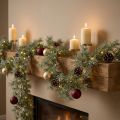 Decoratieve larikskrans voor een sfeervolle kamerinrichting, 250 cm | Floristik24.nl