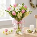 Organza lint vlinderlint roze 15mm 20m | Floristik24.nl