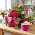 Draadgewikkeld 50m Fuchsia | Floristik24.nl