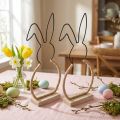 Paashaas tafeldecoratie Paasdraad boho decoratie 24cm 2st | Floristik24.nl