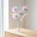 Paardenbloemdecoratie, gedroogde bloem, gestabiliseerd en geverfd, verfijnd, duurzaam, 12 cm, 4 stuks | Floristik24.nl