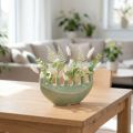 Decoratieve vaas boot keramiek vaas lichtgroen 23×8,5×11cm | Floristik24.nl