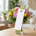 Witte hanglabels 18x60mm met metaaldraad, weerbestendig, ideaal voor bloemisterij en cadeaulabels, 250 stuks | Floristik24.nl