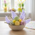 Paarse veren pluizig knutselmateriaal lente 5-10cm 20g | Floristik24.nl