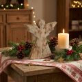 Kerstengeldecoratie Kerstmangohout 20×18×2,5cm | Floristik24.nl