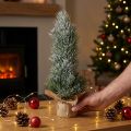 Mini kerstboom kunstmatig besneeuwd in een zak H41cm | Floristik24.nl