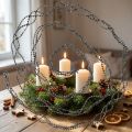 Kerstdecoratie parelslinger grijs 275cm | Floristik24.nl