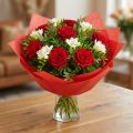 Manchettenpapier Bloem Zijdepapier Rood 37,5cm 100m | Floristik24.nl