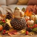 Herfstdecoratie, vogeldecoratie, dennenappel vogelfiguurtje, herfst, H19cm | Floristik24.nl