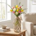 Macrame fles glazen siervaas naturel jute Ø10,5cm H26cm | Floristik24.nl