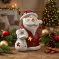 Kerstman deco theelichthouder Kerst H15cm | Floristik24.nl