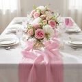 Tafellint crash roze 100mm 15m | Floristik24.nl
