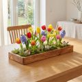 Rechthoekig houten dienblad van geolied acaciahout, 40x15x4 cm | Floristik24.nl