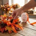 Cadeaulint oranje lint decoratief lint 15mm 50m | Floristik24.nl
