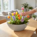 Plantenschaal 39cm x 12,5cm H13cm lichtgrijs, 1 stuk | Floristik24.nl