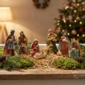 Kerststalfiguren handbeschilderd 2cm - 9cm 7st | Floristik24.nl