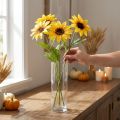 Kunstzonnebloemen Decoratieve bloemen Geel 79cm 3st | Floristik24.nl
