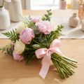 Decoratief lint cadeaulint roze lint zelfkant 25mm 3m 10st | Floristik24.nl