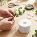 Papierdraad wit 2mm 100m | Floristik24.nl