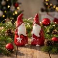 Kerstman figuur Nicolaas rood, wit keramiek H13.5cm 2st | Floristik24.nl