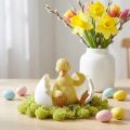 Uitgekomen kuiken, eend figuur, eendje in ei H10cm B12.5cm | Floristik24.nl