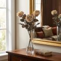 Decoratieve rozen crème witte kunstrozen zijden bloemen antieke look L65cm verpakking van 3 | Floristik24.nl