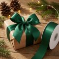 Cadeau- en decoratielint 50m donkergroen | Floristik24.nl