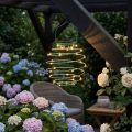 Zonne-tuin lichtgroen 22cm met 25LEDs warm wit | Floristik24.nl