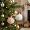 Kerstboomdecoratie Kerstengel roze wit H8cm 2st | Floristik24.nl