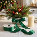 Cadeau- en decoratielint 40 mm x 50 m donkergroen | Floristik24.nl